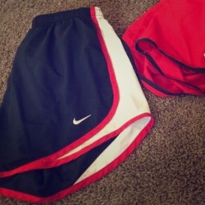 Black & red trim Nike shorts