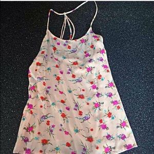 Floral spaghetti strap top
