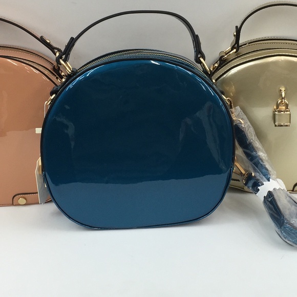 TEAL COLOR circle lock bag