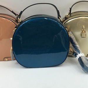 TEAL COLOR circle lock bag
