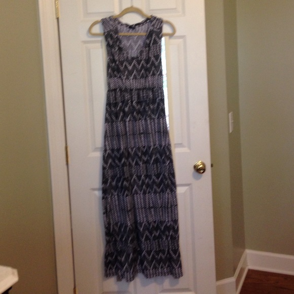 Never-worn. Maxi Dress. Black and white patterned