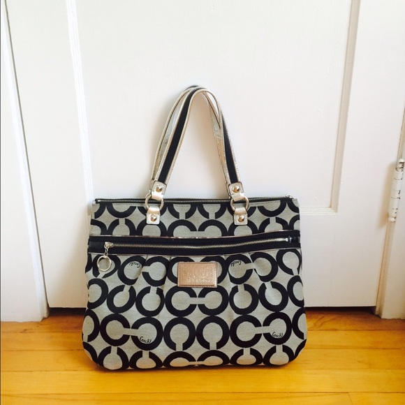 Coach poppy tote bag