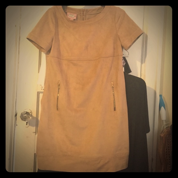 Brown Suede Dress