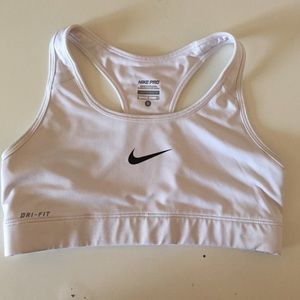 White Nike Sports Bra