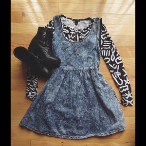 Denim Overall Dress