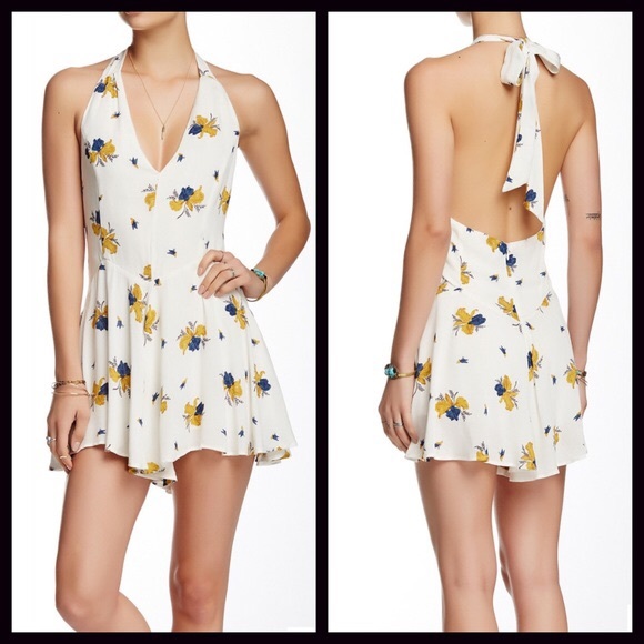 ❌SOLD FREE PEOPLE Romper Floral Print Jumpsuit - Picture 2 of 4