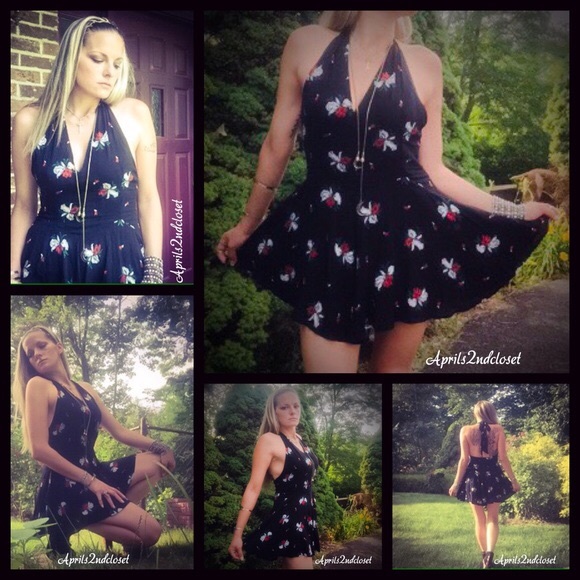 ❌SOLD FREE PEOPLE Romper Floral Print Jumpsuit - Picture 3 of 4