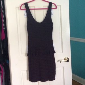 Eyelet Peplum Dress