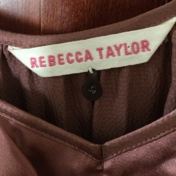 Rebecca Taylor brown top, size 4 - Picture 3 of 3