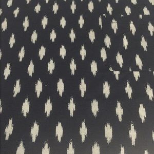 Loft Brushed Ikat Cuffed Tee in Navy NWT