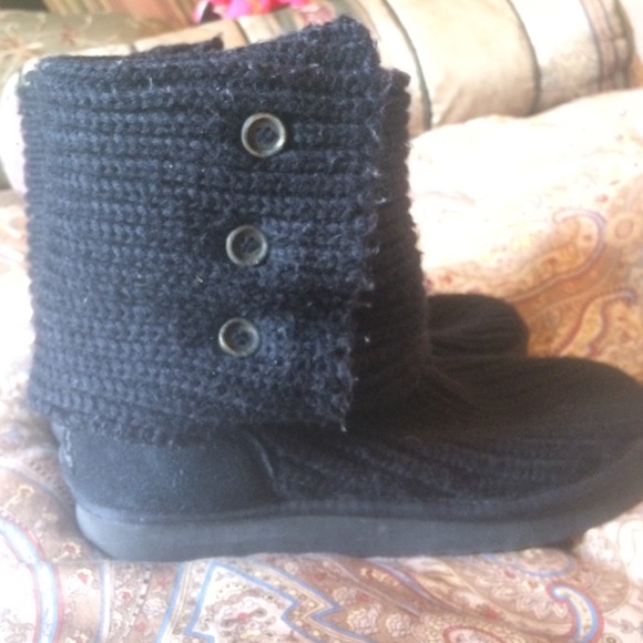 Uggs - Classic Cardy Crochet (black) - Picture 2 of 4