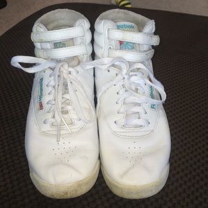 White Reebok High Tops