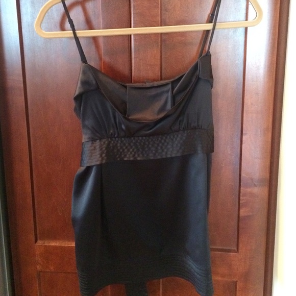 NEW BCBG Maxazria black silk top, size small
