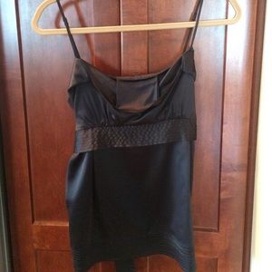 NEW BCBG Maxazria black silk top, size small