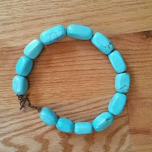 Turquoise costume necklace