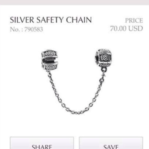 Pandora safety chain SALE PRICE TODAY ONLY