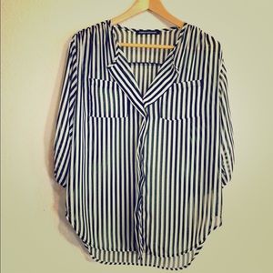 Black and white striped