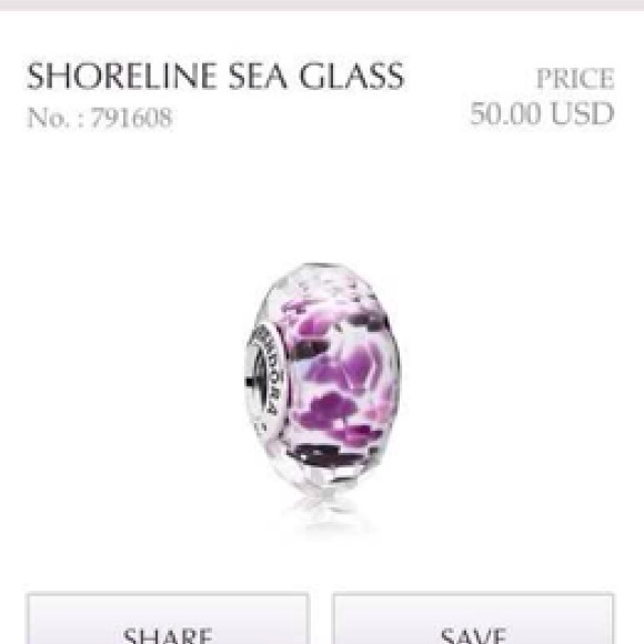 Pandora glass charm SALE PRICE TODAY ONLY