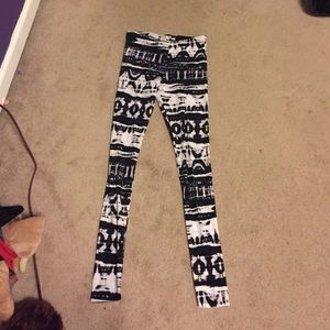 Black and white leggings