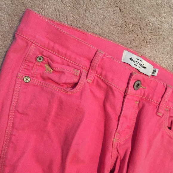 Pink Abercrombie jeans