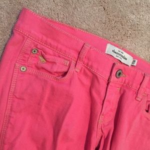 Pink Abercrombie jeans