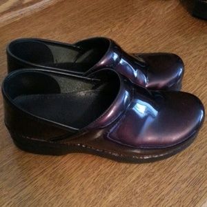 Plum, Patent Leather Dansko clogs