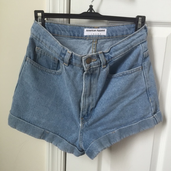 High Waist Cuff Shorts