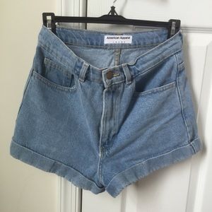 High Waist Cuff Shorts