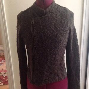 Free People Military Sweater Jacket