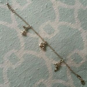 Silver charm bracelet
