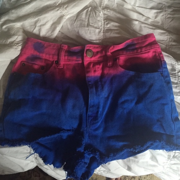 BDG high rise cheeky ombré shorts