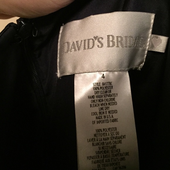 Navy dress from David's bridal - Picture 3 of 4