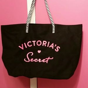 Black canvas VS tote