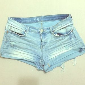 Light washed blue shorts