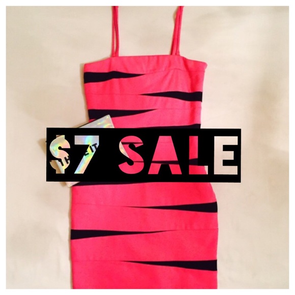 INC International Concepts Dresses & Skirts - 🎈LAST CHANCE🎈Pink & Black Body Con Dress