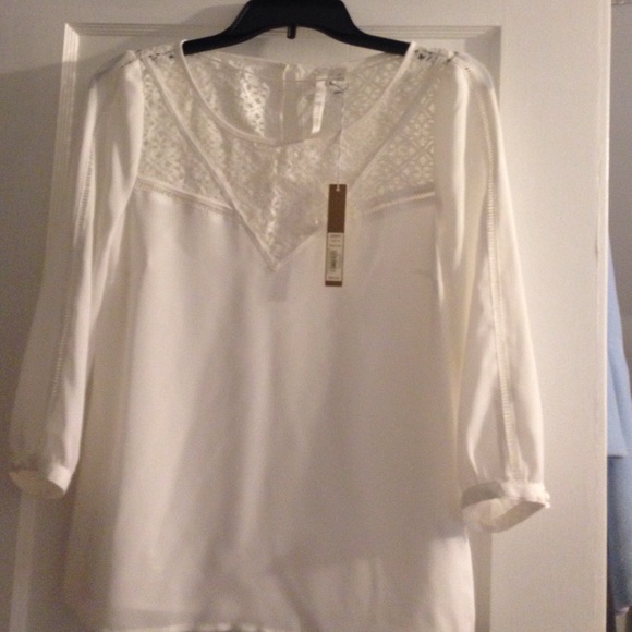 White sheer top