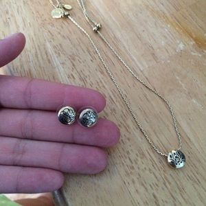 BUNDLE Lotus Necklace and Path Of Life Earrings
