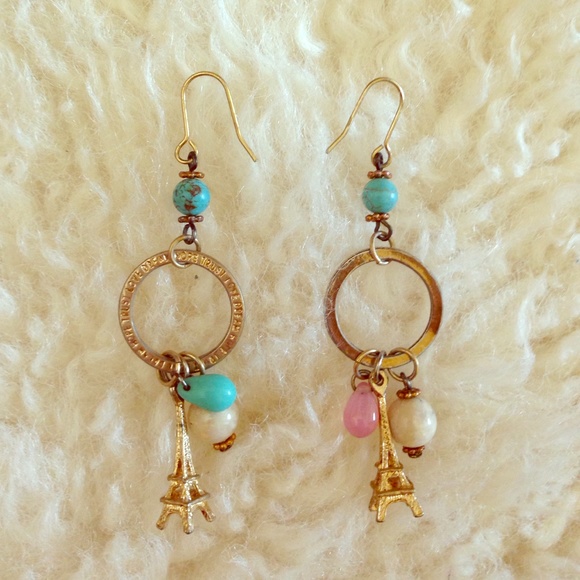 Dangly Effiel Tower Earrings