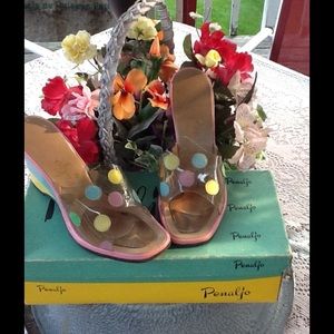 VTG 60s POLKA DOT WEDGES