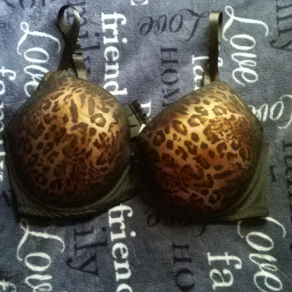 Black Cheetah Print Bra