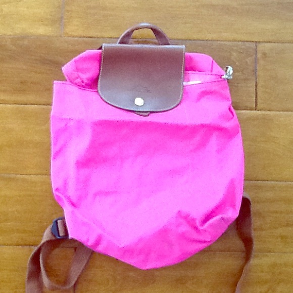 Authentic Les pliages longchamp backpack, pink