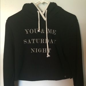 Kendall and Kylie cropped sweatshirt.