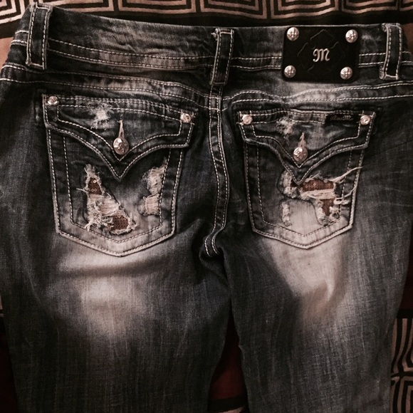 Miss me skinny cuffed jeans