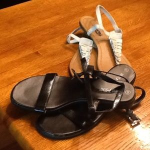 2 prs sandals rue 21 & white stag