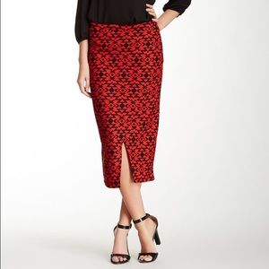 Red tribal skirt
