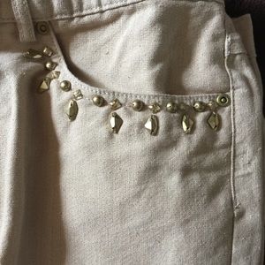 Size 16 Ruby Red gold jeans