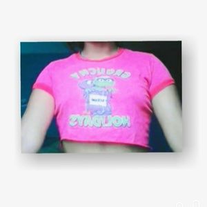 OSCAR THE GROUCH CROP TOP