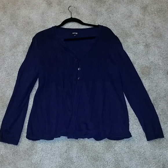 Purple cardigan xl