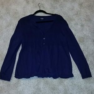 Purple cardigan xl
