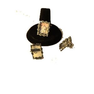 Insert Here Ring and Earring Set